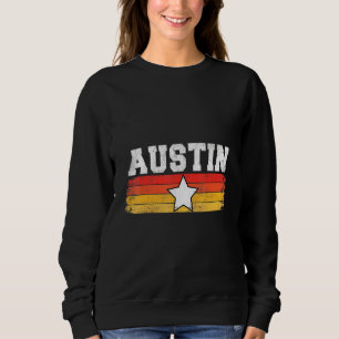 Austin Retro Star Texas Pride Vacation Humor Trui