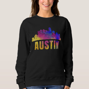 Austin Silhouette Texas Stad Gemeente TX USA Staat Trui