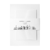 Austin Skyline Belly Band, 2"x11.5" Uitnodigingen Wikkel (Voorkant Voorbeeld)
