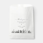 Austin Skyline Bruiloft Dank u Favor Tassen Bedankzakje (Voorkant)