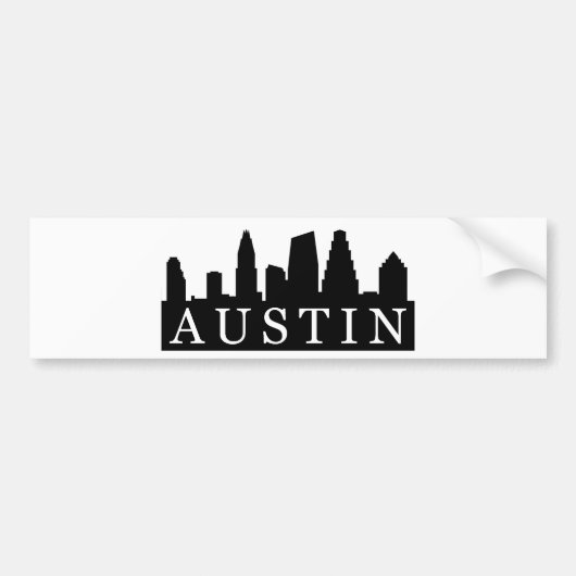 Austin Skyline Bumpersticker (Voorkant)