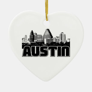 Austin Skyline Keramisch Ornament