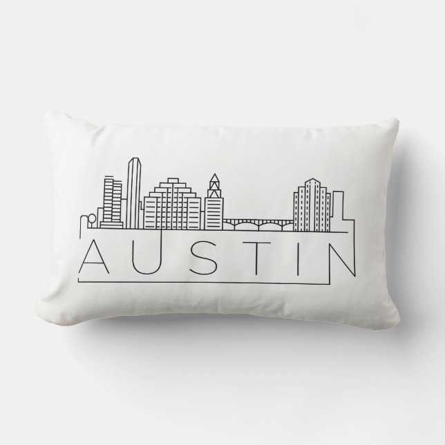 Austin Skyline Kussen (Voorkant)