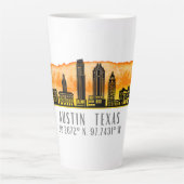 Austin Skyline Latitude Latte Mok (Voorkant)