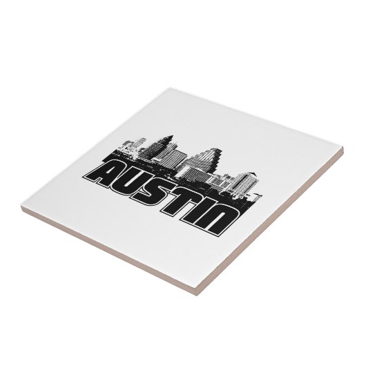 Austin Skyline Tegeltje (Zijkant)