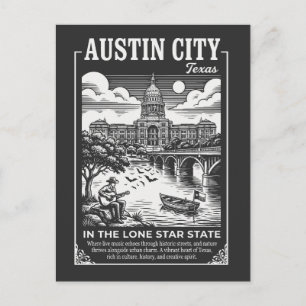 Austin Stad Texas In De Lone Star Staat Briefkaart