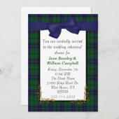 Austin Tartan Plaid Invitation (Devant / Derrière)