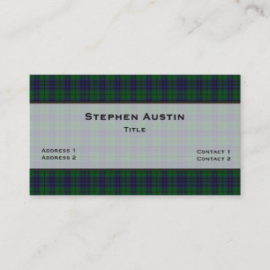 Austin Tartan Pset Custom Visitekaartje