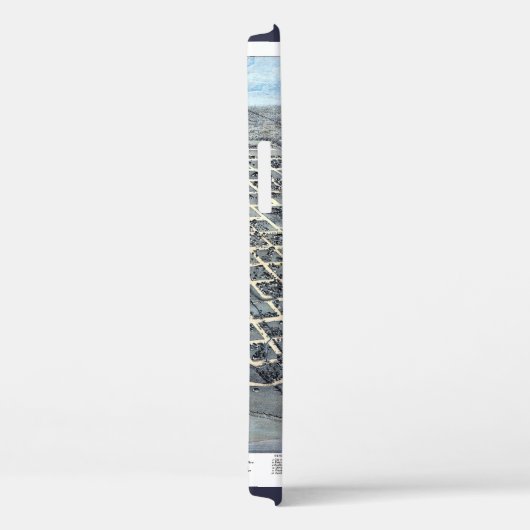 Austin, Texas Antiek Luchtfoto Stadsplattegrond va Case-Mate iPhone Case (Achterkant / Rechts)