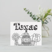 Austin Texas Art Vacances Texas Souvenir Design (Debout devant)