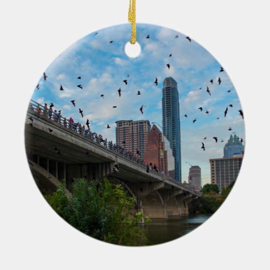 Austin, Texas avec Bats en céramique ornement (Dos)