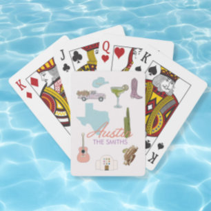 Austin Texas Bachelorette bruiloft Pokerkaarten