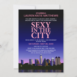 Austin Texas Bachelorette Movie Poster Kaart