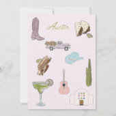 Austin Texas Bachelorette route Kaart (Achterkant)