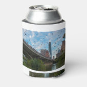 Austin Texas BATS Congress Bridge Downtown Blikjeskoeler (Blikje Achterkant)