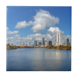 Austin Texas Boardwalk - Ladybird Lake - Skyline Tegeltje
