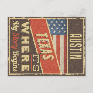 Austin Texas Briefkaart