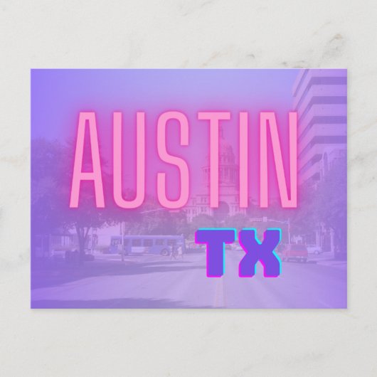 AUSTIN TEXAS BRIEFKAART (Voorkant)