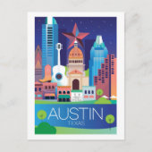Austin, Texas Briefkaart (Voorkant)