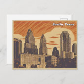 Austin, Texas Briefkaart (Voorkant / Achterkant)