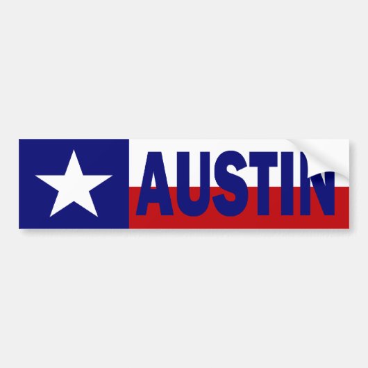Austin, Texas Bumpersticker (Voorkant)