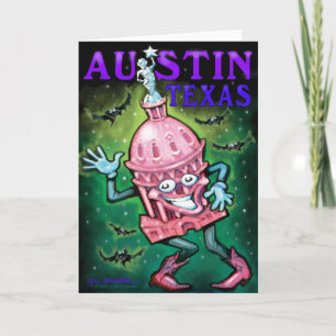 Austin Texas Card Kaart