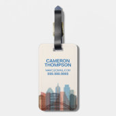 Austin, Texas | City Skyline Bagagelabel (Achterkant verticaal)