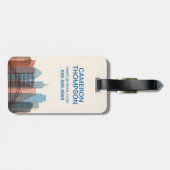 Austin, Texas | City Skyline Bagagelabel (Achterkant horizontaal)