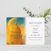 Austin Texas Destination Wedding Bewaar de datum Save The Date (Staand voorkant)