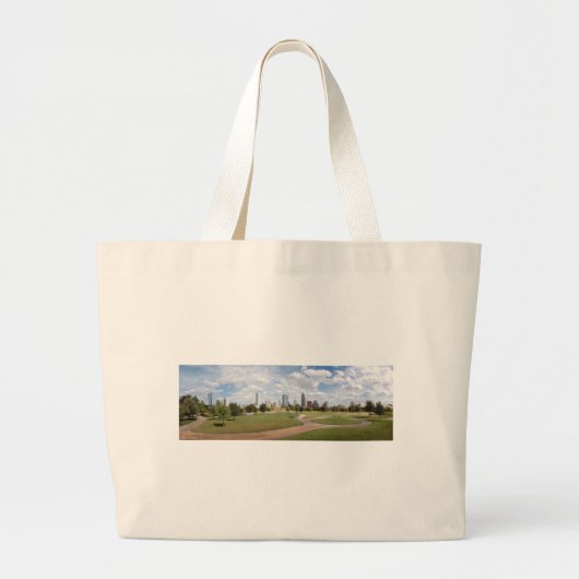 Austin, Texas Downtown Skyline van Butler Park Grote Tote Bag (Voorkant)
