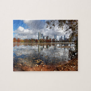 Austin Texas Downtown Skyline van Ladybird Lake Legpuzzel