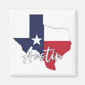 Austin, Texas Drapeau - Magnet (Devant)