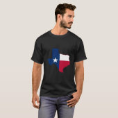 Austin Texas Flag State Texas Map Flag T-shirt (Voorkant volledig)