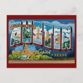 Austin, Texas Groeten Briefkaart (Voorkant)