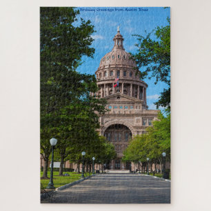 Austin Texas Jigzaag Puzzle Legpuzzel