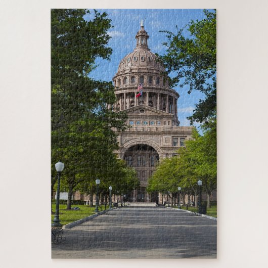 Austin Texas Jigzaag Puzzle Legpuzzel (Verticaal)