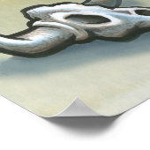 Austin TEXAS-kaart Poster (Hoek)