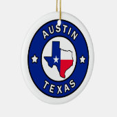 Austin Texas Keramisch Ornament (Rechts)