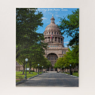 Austin Texas. Kerstgroeten Legpuzzel