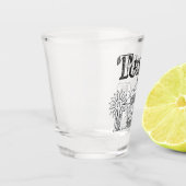 Austin Texas Kunst Vakantie Texas Souvenir Design Shot Glas (Links)