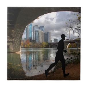 Austin Texas Lady Bird Lake Trail Runner Tegeltje