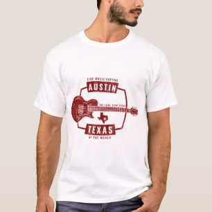 Austin Texas Live Music Guitar T-shirt