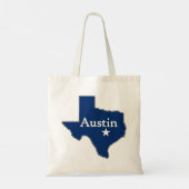 Austin, Texas Map Lone Star State Capital Texan Tote Bag (Achterkant)
