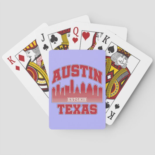 Austin, Texas Pokerkaarten (Achterkant)