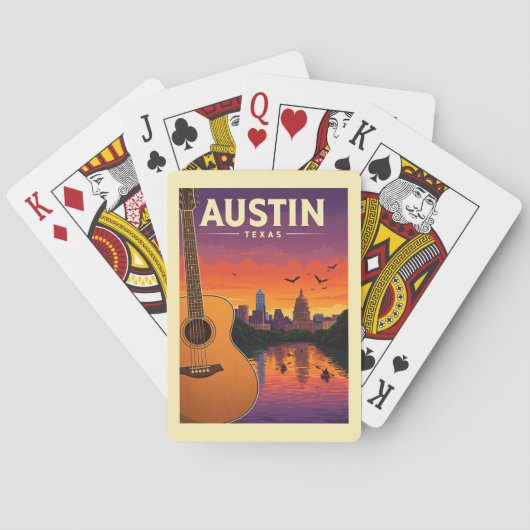 Austin Texas Pokerkaarten (Achterkant)