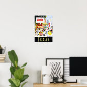Austin, Texas Poster (Thuiskantoor)