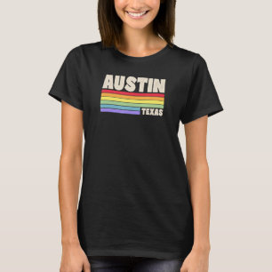 Austin Texas Pride Regenboogvlag Gay Pride Merch Q T-shirt