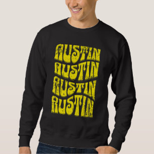 Austin Texas Retro 60s 70s Stijl Onderdruk 1 Trui