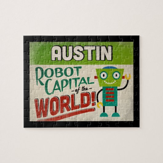 Austin Texas Robot - Funny  Legpuzzel (Horizontaal)