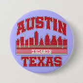 Austin, Texas Ronde Button 7,6 Cm (Voorkant)